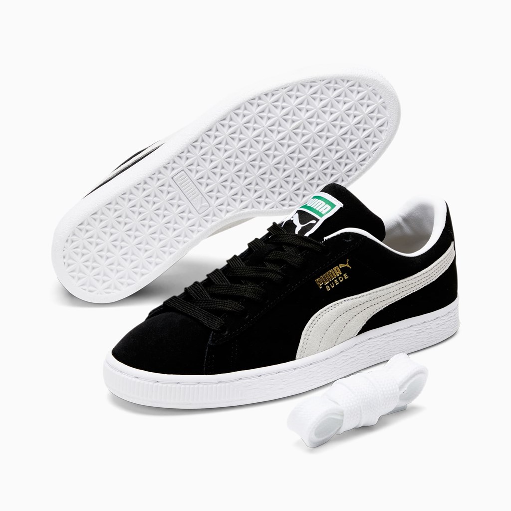 Puma Suede Classic XXI Joggesko Dame Svarte Hvite | XA5874932