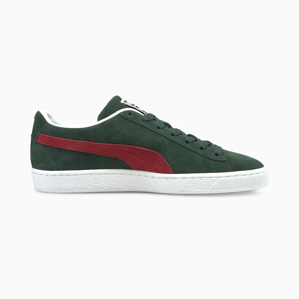 Puma Suede Classic XXI Joggesko Herre Grønn Rød Hvite | XG7563012