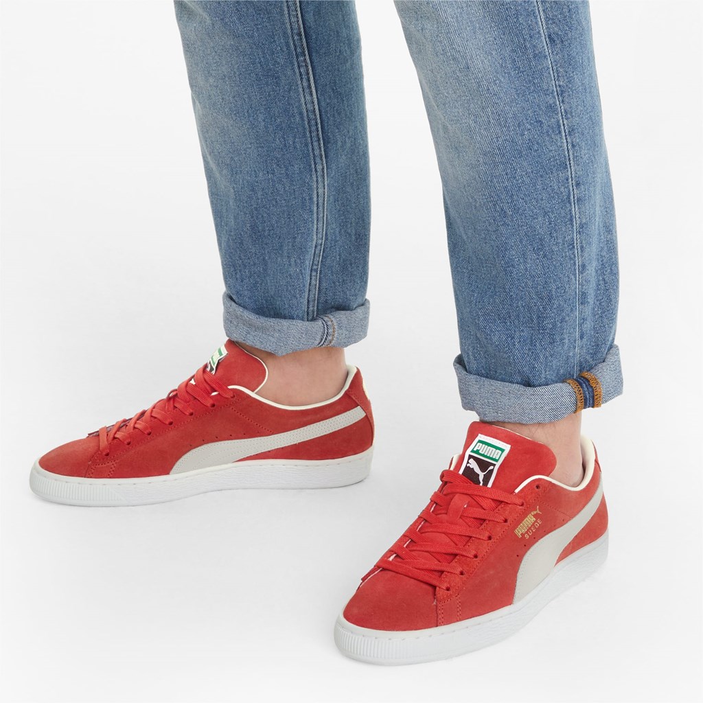 Puma Suede Classic XXI Joggesko Herre Rød Hvite | IN3589046