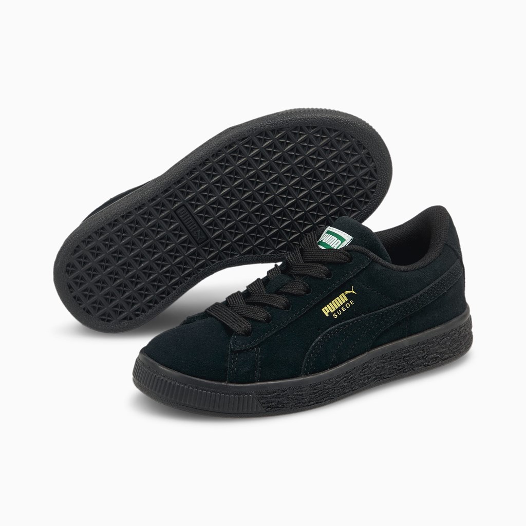 Puma Suede Classic XXI Little Joggesko Gutt Svarte Svarte | PE4015962