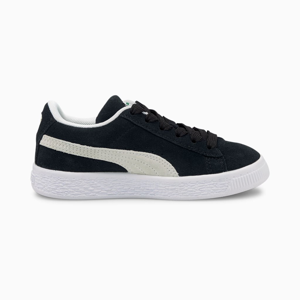 Puma Suede Classic XXI Little Joggesko Gutt Svarte Hvite | QI0861249