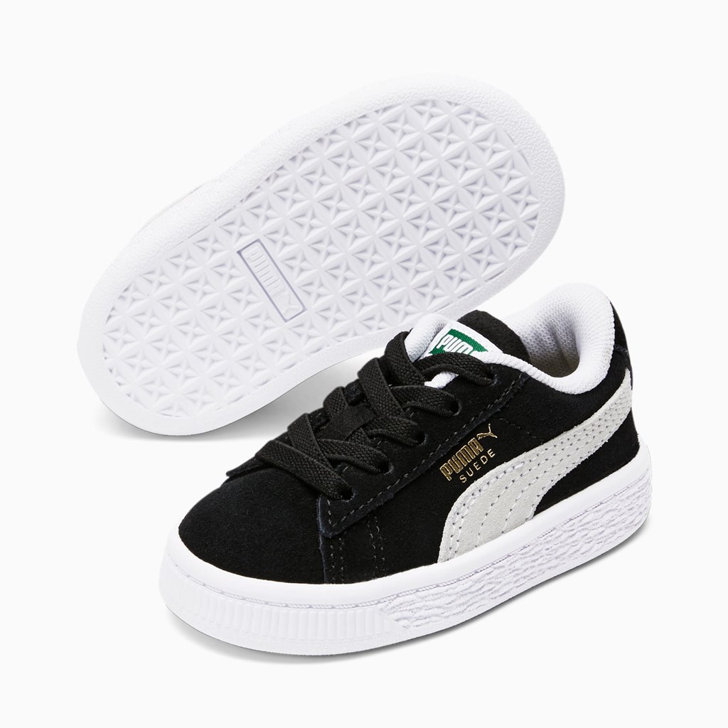 Puma Suede Classic XXI Toddler Joggesko Gutt Svarte Hvite | MI5126849