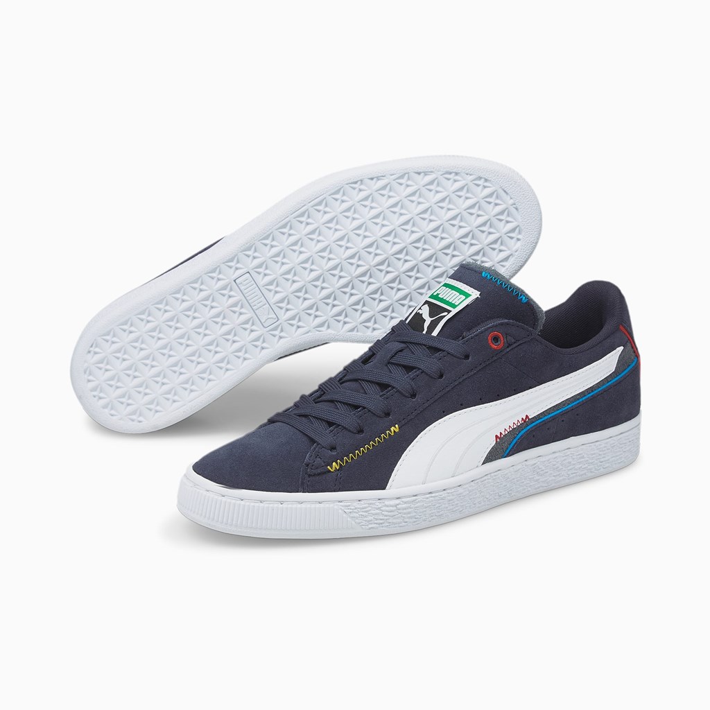 Puma Suede Displaced Joggesko Herre Hvite Mørke | IN9518764