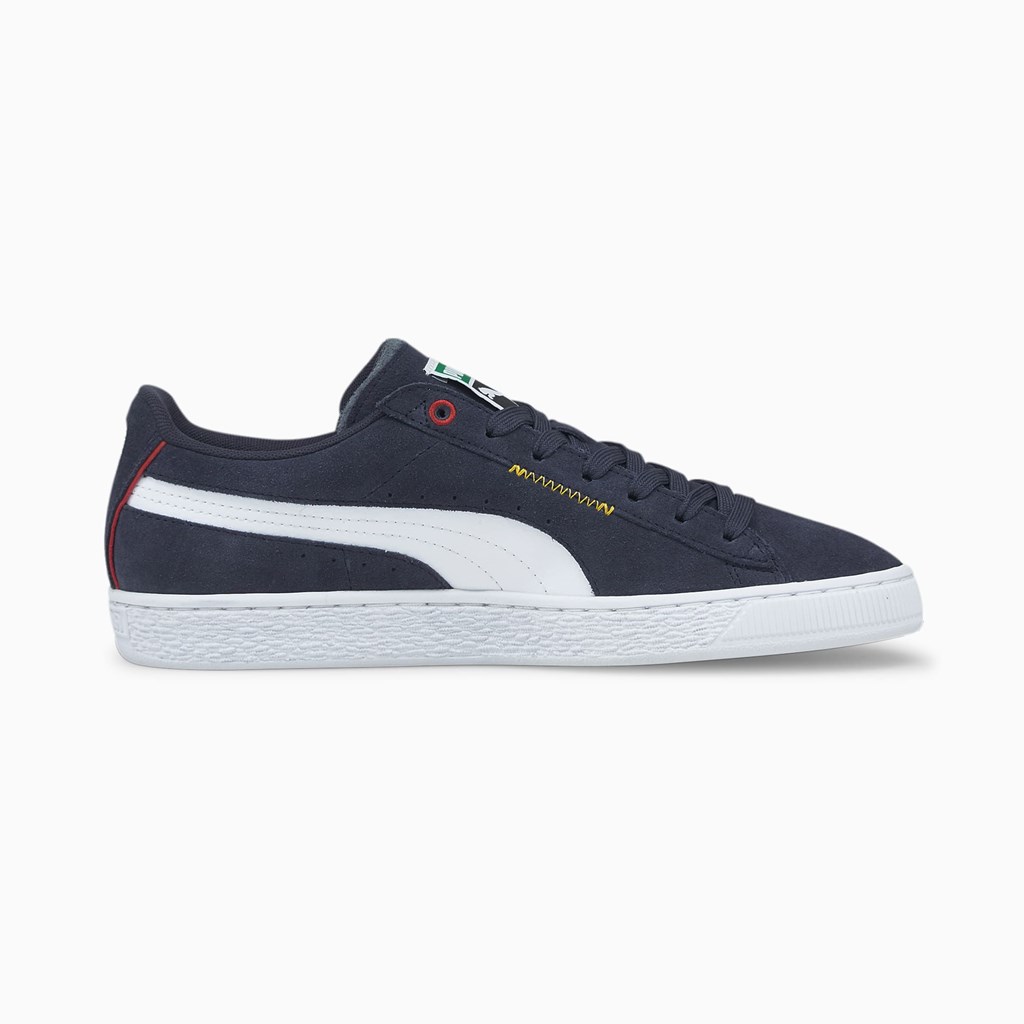 Puma Suede Displaced Joggesko Herre Hvite Mørke | IN9518764