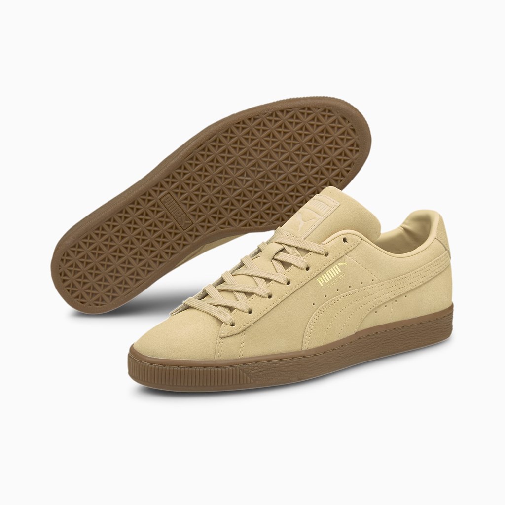 Puma Suede Gum Joggesko Herre Pebble / Gum | PT7459312