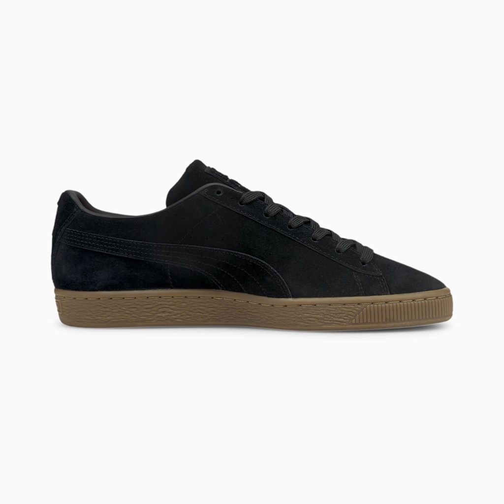 Puma Suede Gum Joggesko Herre Svarte | GL4036859