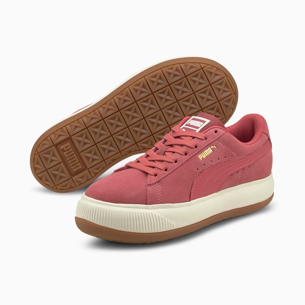 Puma Suede Mayu Joggesko Dame Mauvewood / Marshmallow / Gum | CX9461827