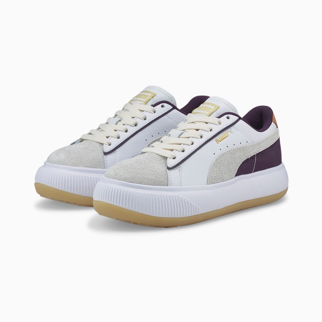 Puma Suede Mayu SC Joggesko Dame Hvite | HV2056389