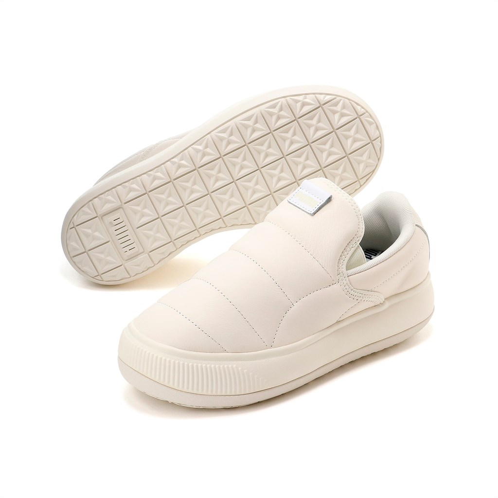 Puma Suede Mayu Slip-On Lær Joggesko Dame Hvite | EZ6073149