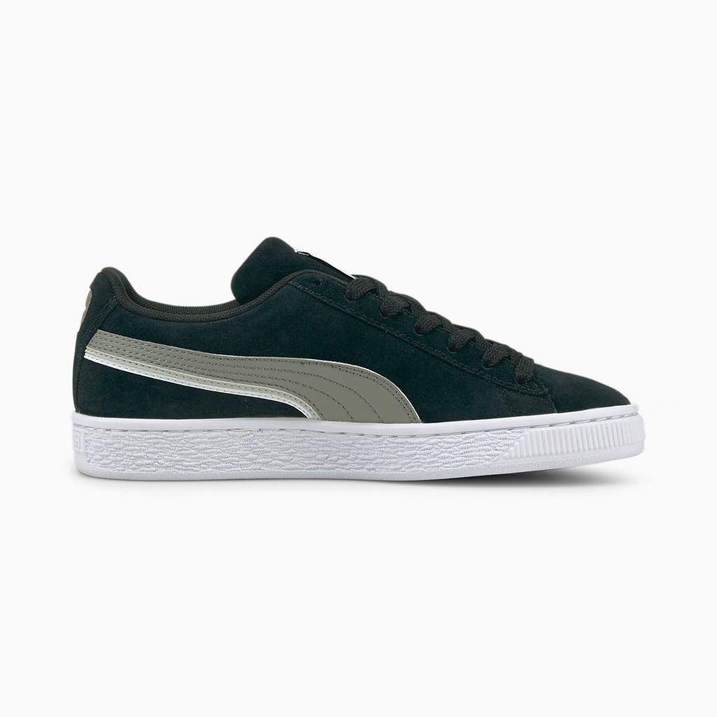 Puma Suede Triplex JR Joggesko Gutt Svarte Hvite | RE0865149