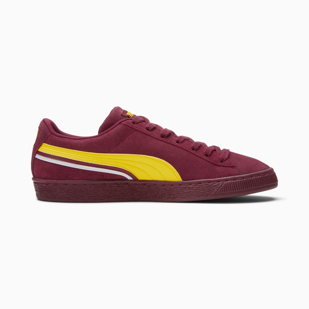 Puma Suede Triplex Joggesko Dame Burgunder Hvite | ZY7541086