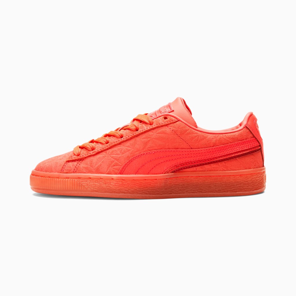 Puma Suede Triplex Mono JR Joggesko Gutt Rosa Rød | DY9845273