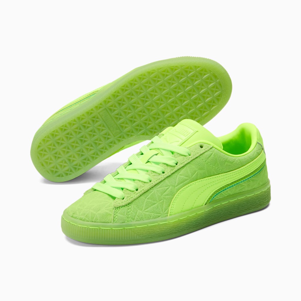 Puma Suede Triplex Mono JR Joggesko Gutt Grønn Grønn Grønn | OG4967031