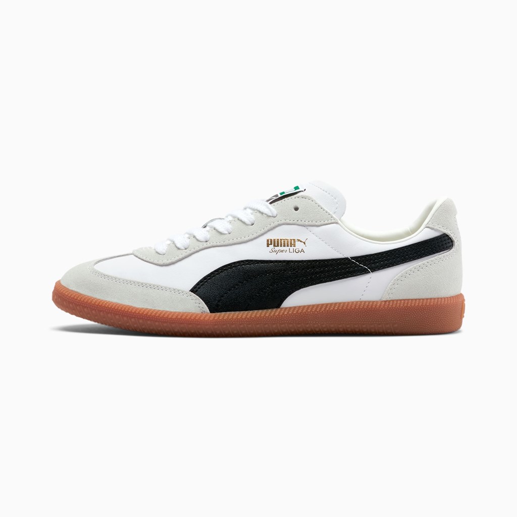 Puma Super Liga OG Retro Joggesko Herre Hvite Svarte Gull | YD4038267