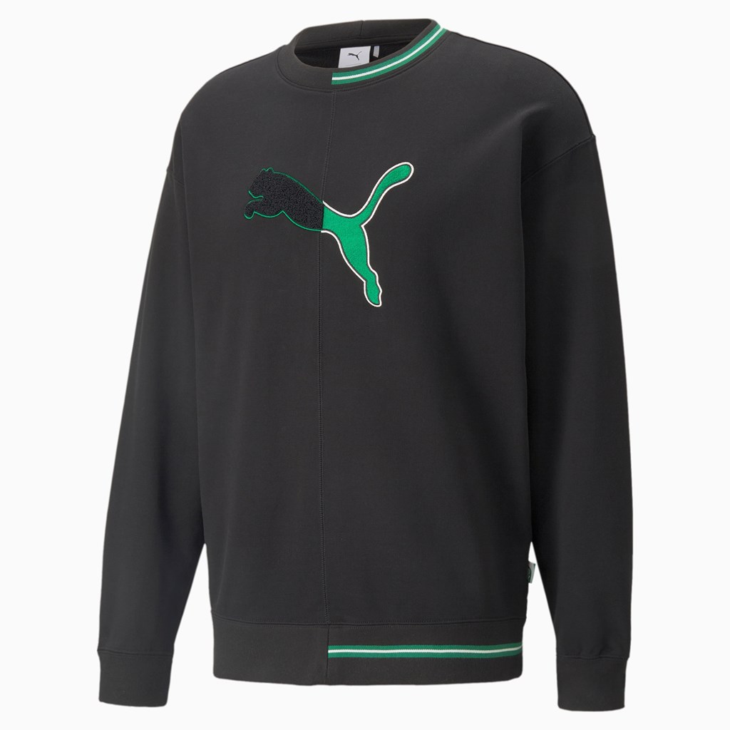 Puma The NeverWorn Crew Neck Sweatshirt Herre Svarte | WA4396507