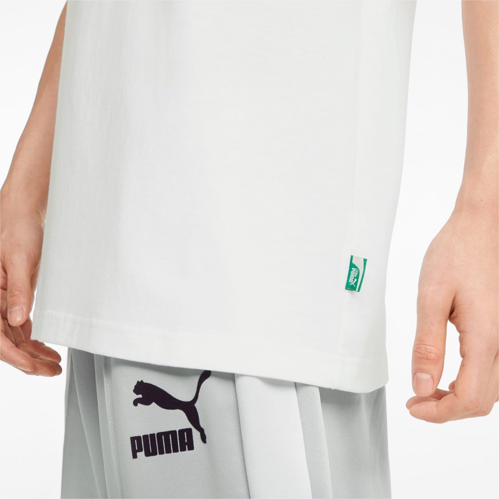 Puma The NeverWorn Graphic Løpe Tskjorte Herre Hvite | 824ADSYGN