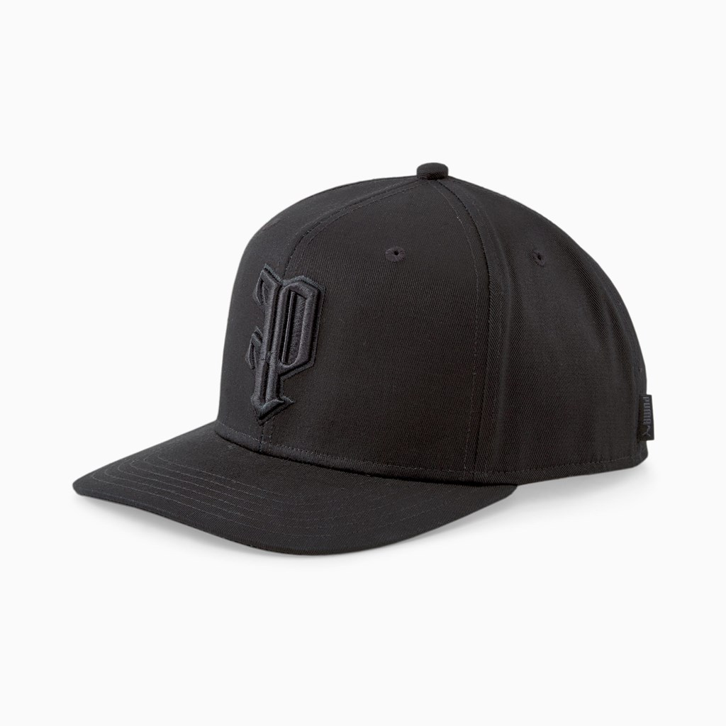 Puma The P Low Curve Hatt Dame Svarte | 879LYRQPD