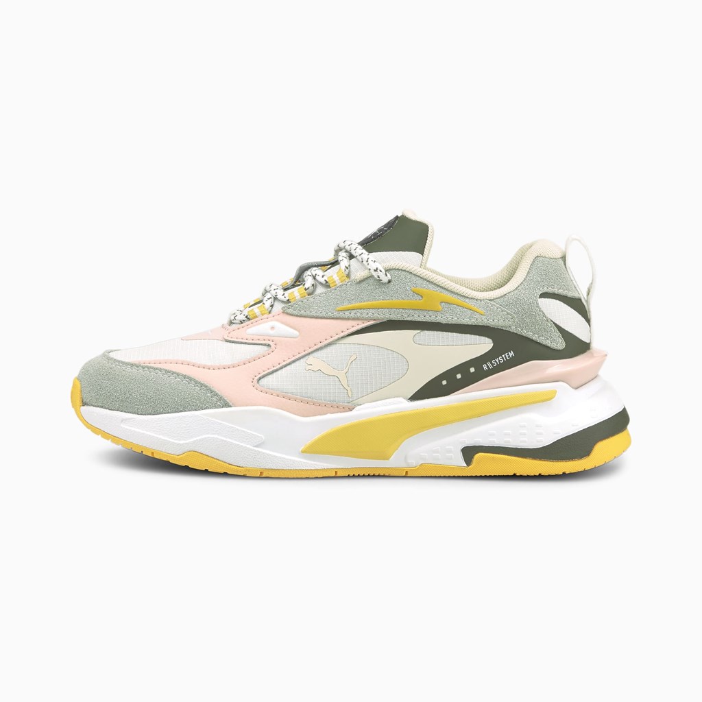 Puma Time4change Rs-fast Jr Joggesko Gutt Hvite | CA6218973