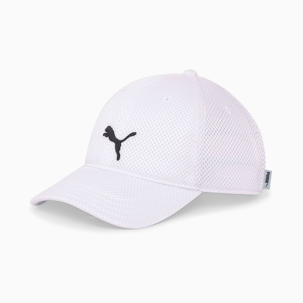 Puma Trenings Mesh Jogge Hatt Dame Hvite | 752DMCWEB