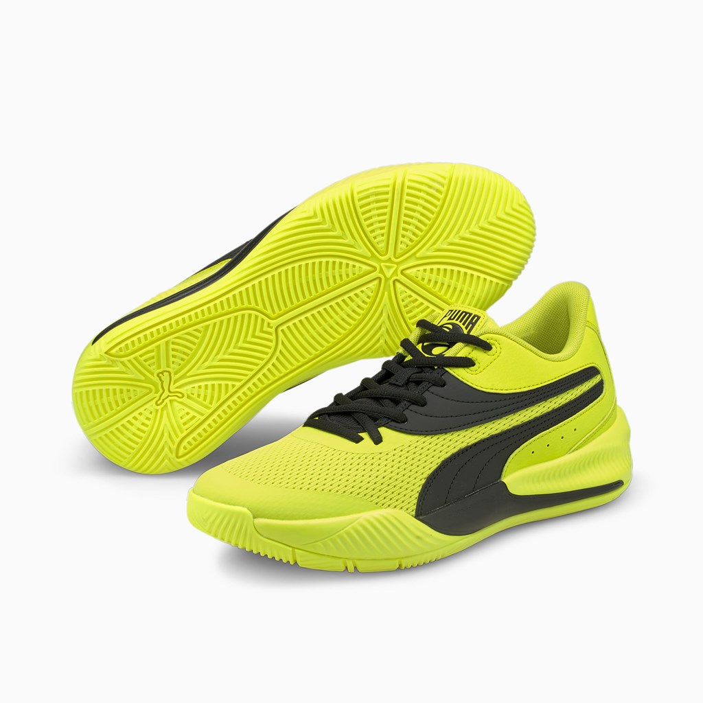 Puma Triple Basketball Joggesko Herre Gul Svarte | XH9238647