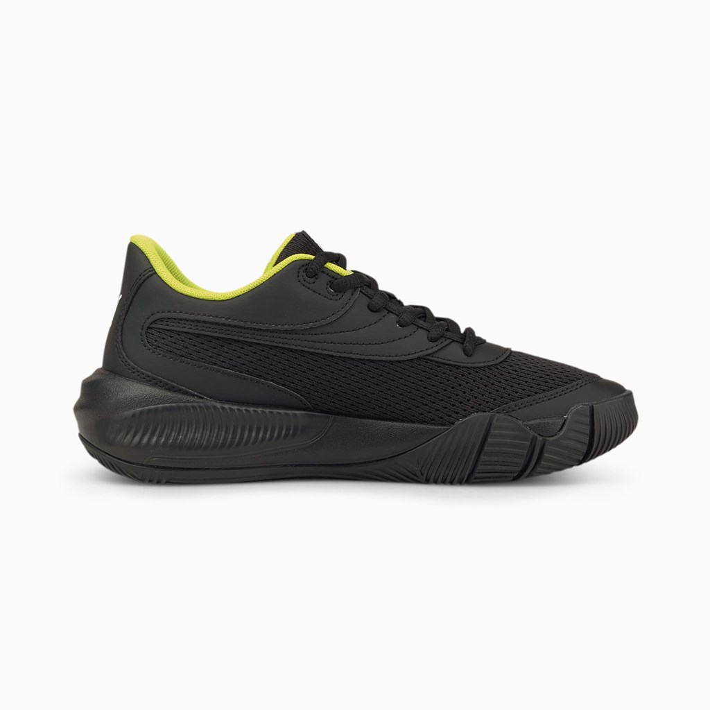 Puma Triple Basketball Jr Basketsko Jente Svarte Hvite | 783SYHJZK