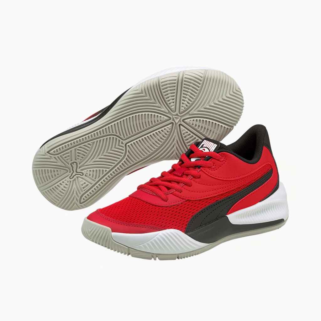 Puma Triple Basketball Jr Joggesko Jente Rød Svarte | YG4023895