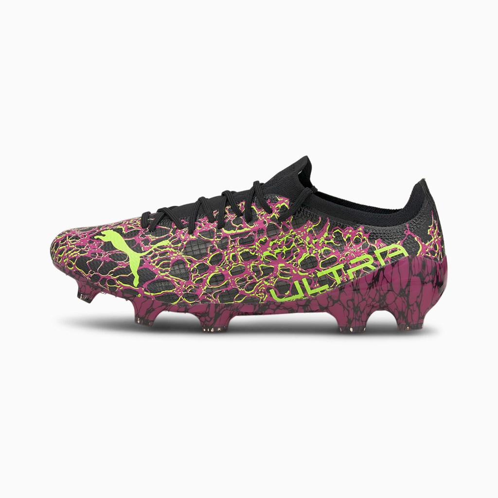 Puma ULTRA 1.3 FG/AG Fotballsko Herre Svarte Grønn | YQ0861542