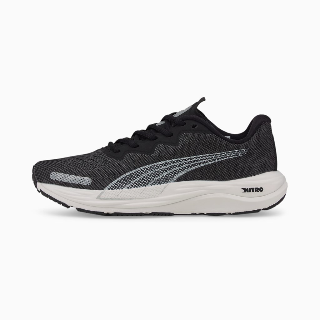 Puma Velocity NITRO 2 Løpesko Dame Svarte Hvite | 607TFAQGM