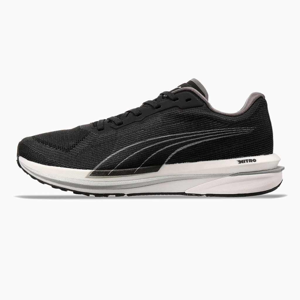 Puma Velocity NITRO Løpesko Dame Svarte Sølv | 463UGHIVN