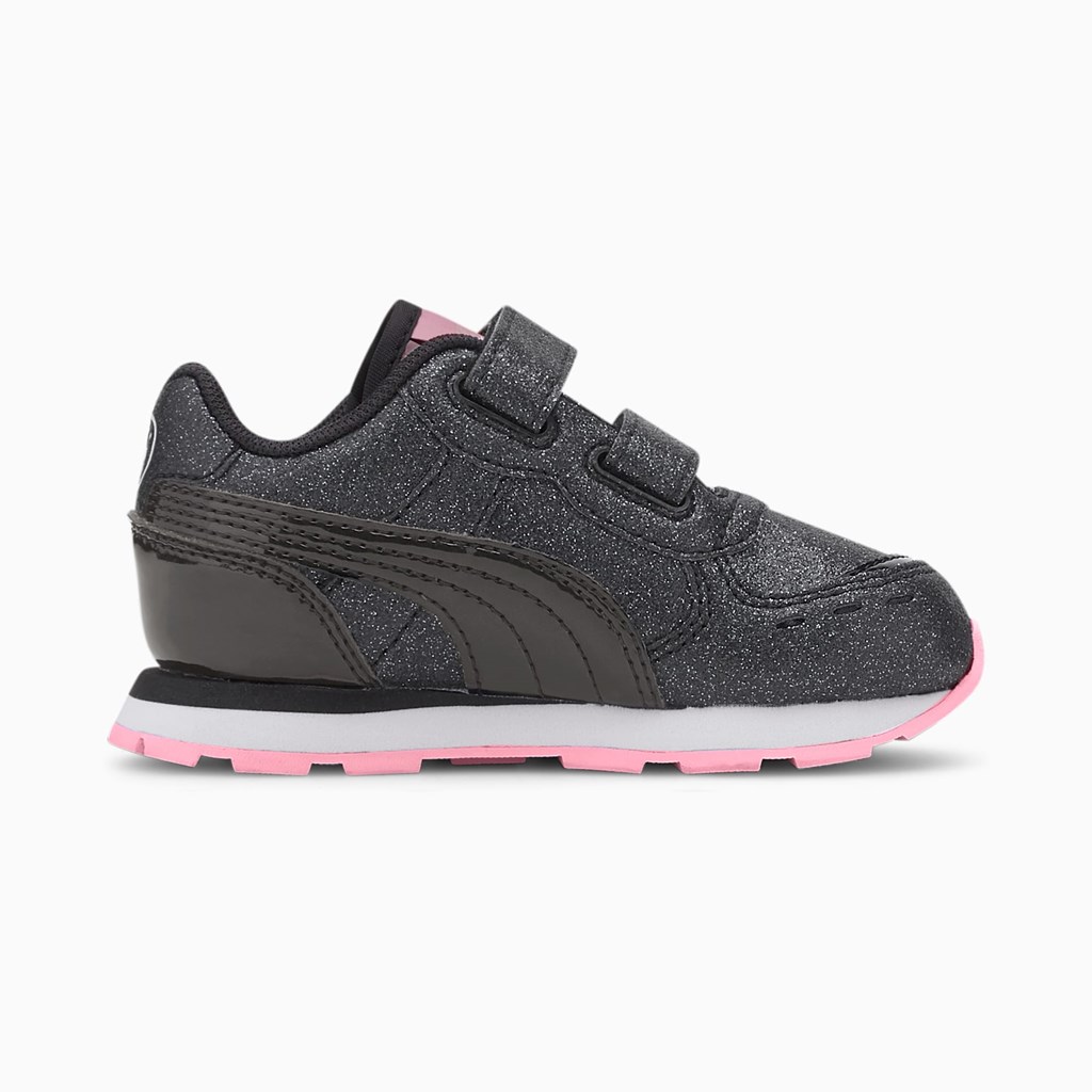 Puma Vista Glitz Toddler Joggesko Jente Svarte Svarte Rosa | LH7389014