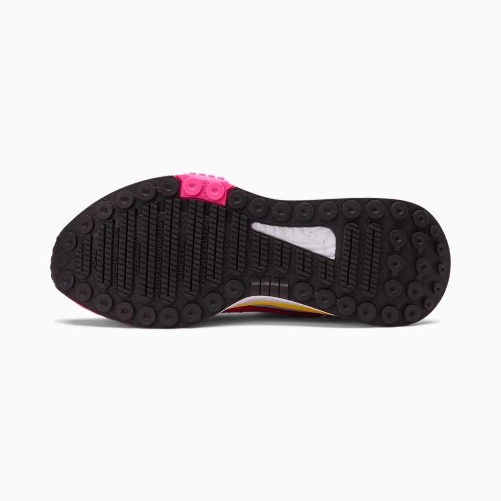 Puma Wild Rider Rollin' JR Joggesko Jente Hvite Rosa Gul | UY6208954