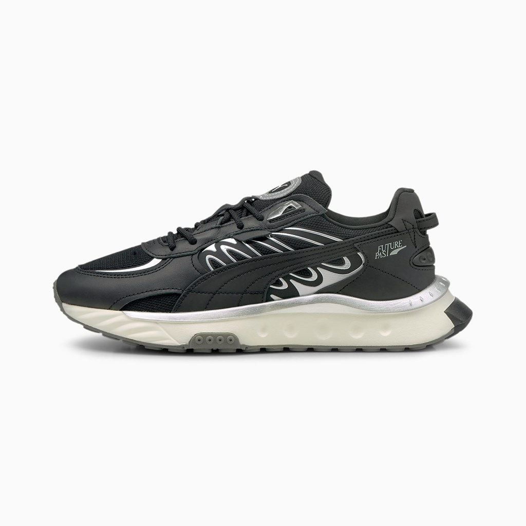 Puma Wild Rider Techno Joggesko Herre Svarte Sølv | UN1306725