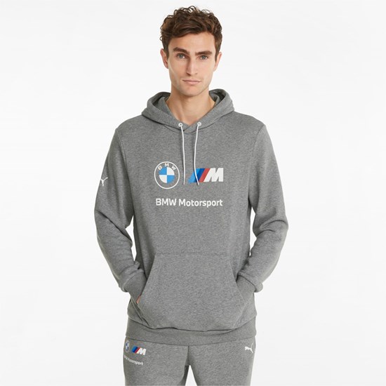 Puma BMW M Motorsport Essentials Trenings Hettegensere Herre Medium Gray Heather | 365TLMXGE