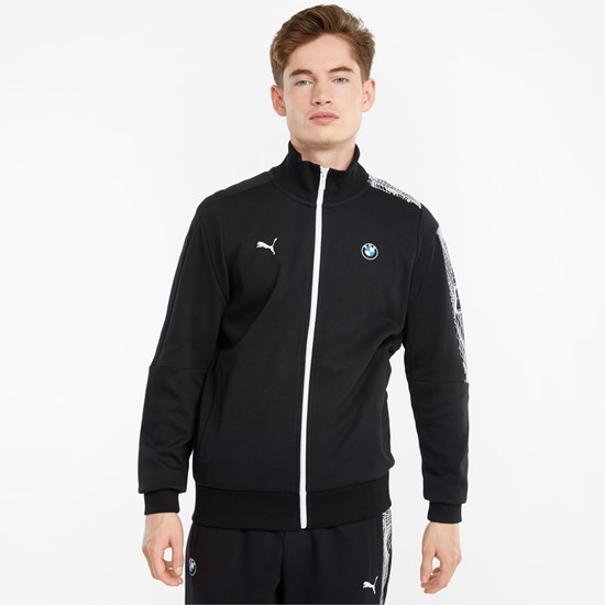 Puma BMW M Motorsport T7 Full-Zip Jakke Herre Svarte | 206KMTSOE