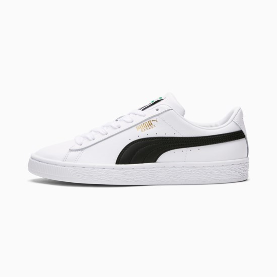 Puma Basket Classic XXI Joggesko Dame Hvite Svarte | HZ7426913