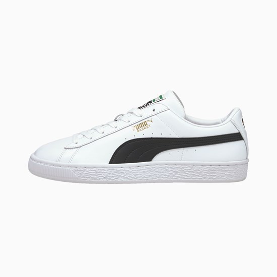 Puma Basket Classic XXI Joggesko Herre Hvite Svarte | JI1587206