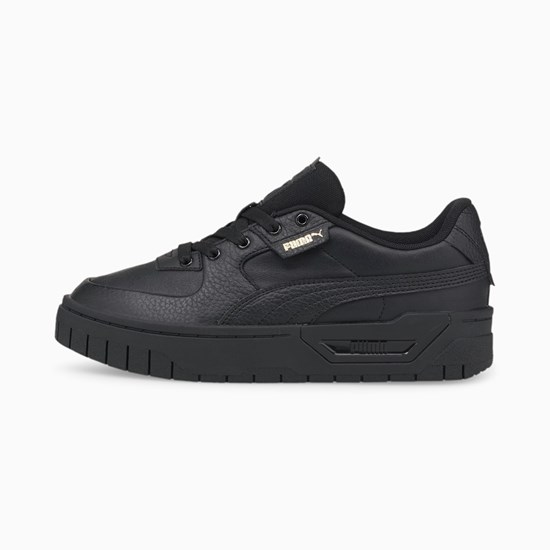 Puma Cali Dream Lær Joggesko Dame Svarte | NW3208751