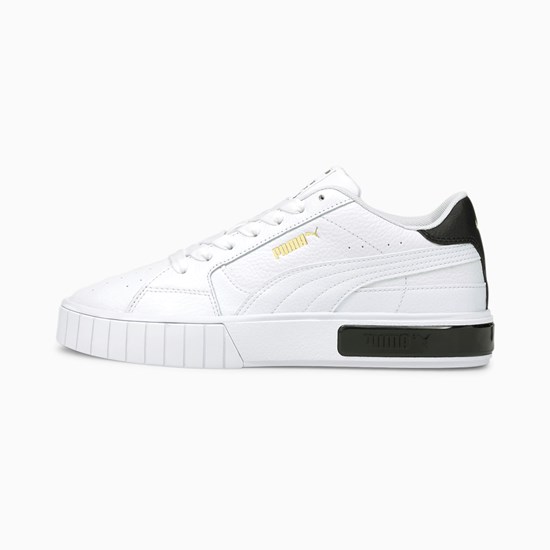 Puma Cali Star Joggesko Dame Hvite Svarte | JD3962418