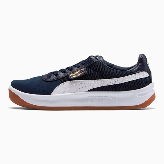 Puma California Vanlige Joggesko Herre Hvite Gull | OT9317462