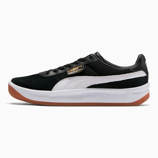 Puma California Vanlige Joggesko Herre Svarte Hvite Gull | XN9361028