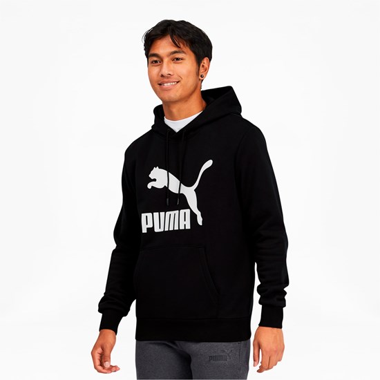 Puma Classics Logo Hettegensere Herre Svarte Hvite | 210IWYNML