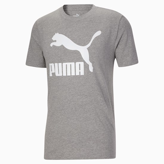 Puma Classics Logo Løpe Tskjorte Herre Hvite | 972SUDTXL