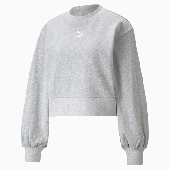 Puma Classics Puff Sleeve Crew Neck Sweatshirt Dame Lyse | NH7235460