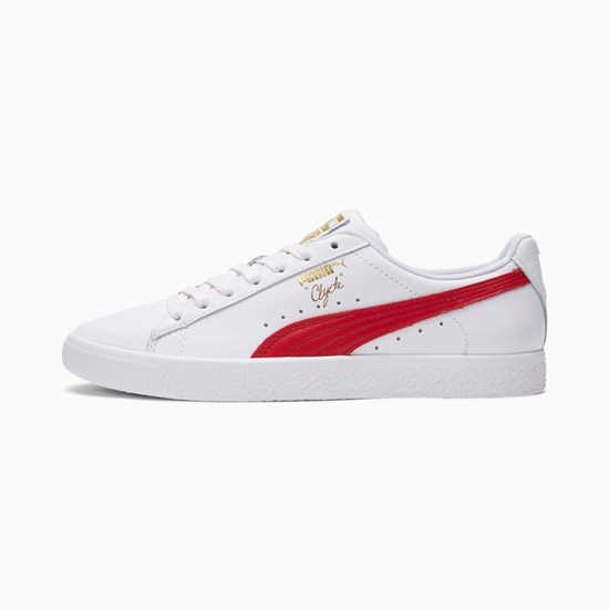 Puma Clyde Core Foil Joggesko Herre Hvite Gull | SX4085176