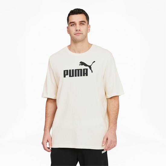 Puma Essentials Logo BT Løpe Tskjorte Herre Svarte | 801ZCYAJI