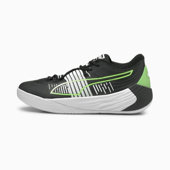 Puma Fusion Nitro Basketsko Herre Svarte Grønn | 063LHKMWN