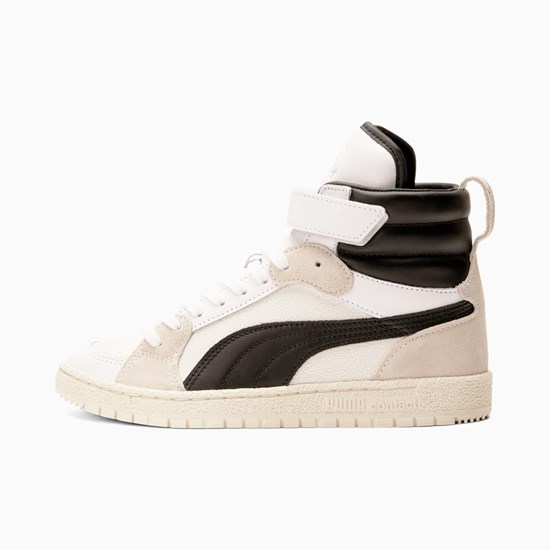 Puma High Court Regal Ralph Sampson Mid Joggesko Dame Hvite Svarte | MD2619345