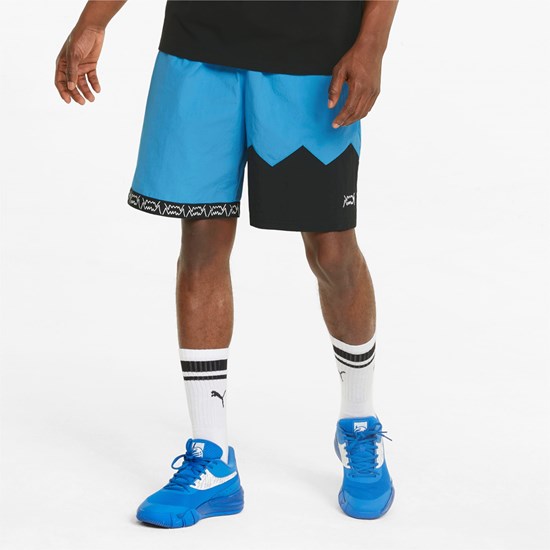 Puma Jaws Woven Basketball Shorts Herre Svarte | EZ4915032