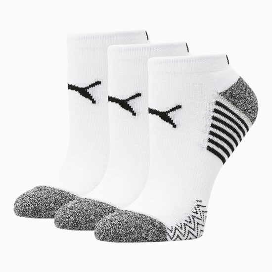 Puma Low Cut Socks [3 Pack] Sokker Dame Hvite Svarte | DS9204586