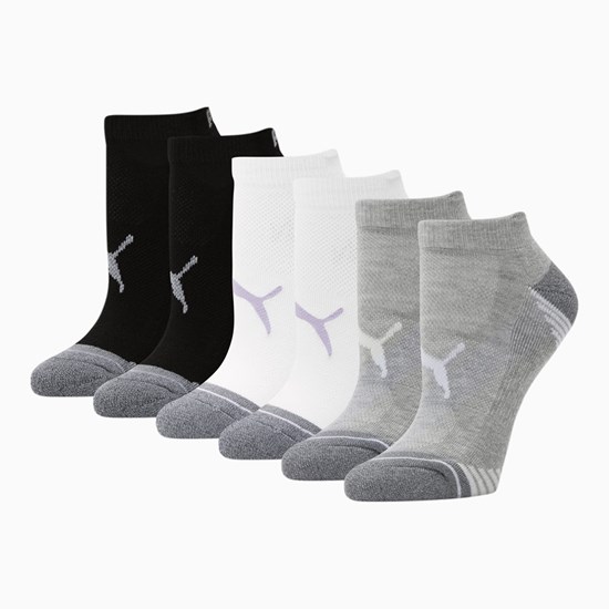 Puma Low Cut Socks [6 Pack] Sokker Dame Hvite Lilla | AF2316785